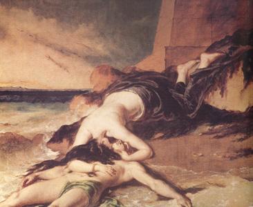 William Etty Hero and Leander (nn03) oil painting picture